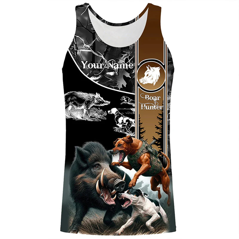 Wildman Hunting & Outdoor Robertson Photos - Custom Name Boar Hunter Tank Top