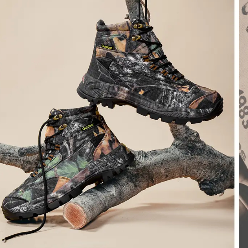 Hunting Outdoor Wear - Men's High Top Camouflage Hunting Boots