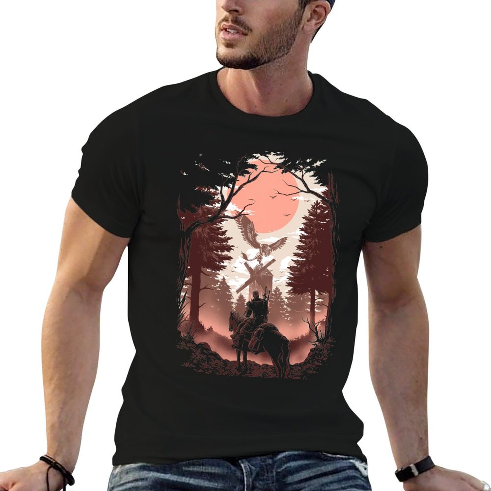 Wildman Hunting & Outdoor Robertson Photos - The Wild Hunt T-Shirt Outdoor Working