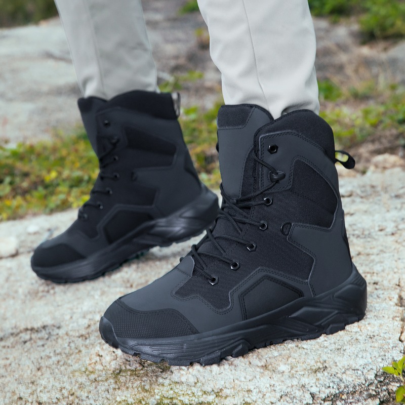 Wildman Hunting & Outdoor Robertson Photos - Men Tactical Boots Lace Up Wild