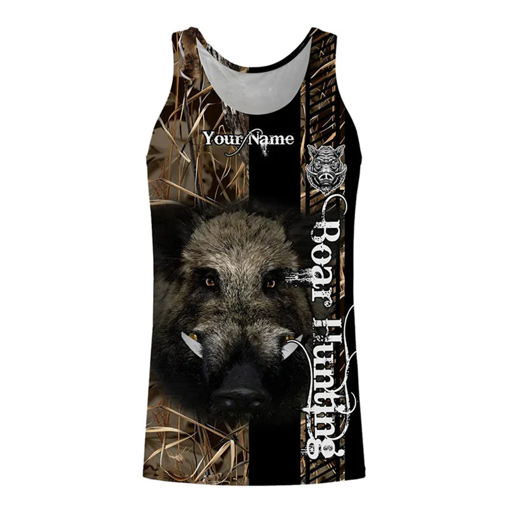 Custom Name Boar Hunter Tank T - огляд і ціна Wildman Hunting & Outdoor Robertson Photos