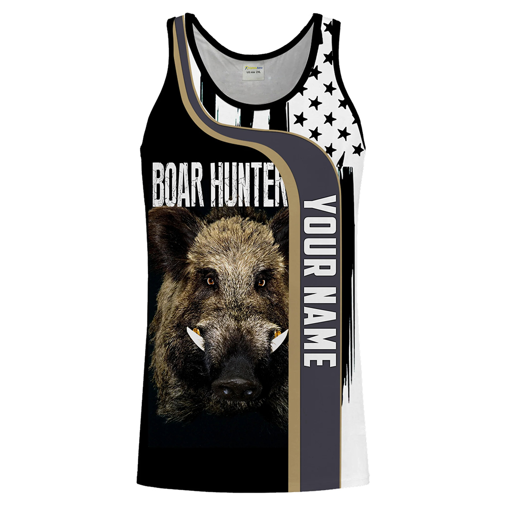 Custom Name Boar Hunter Tank T - огляд і ціна Wildman Hunting & Outdoor Robertson Photos