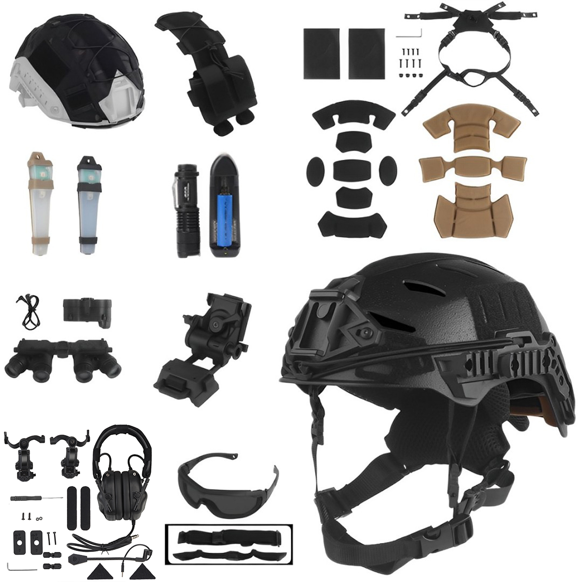 Tactical Helmet Set with Commu - огляд і ціна Outdoor Hunting Movies