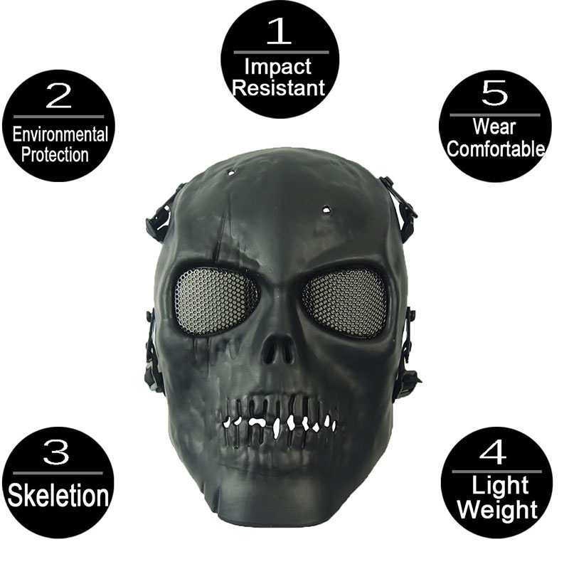 Airsoft Mask Camouflage Cospla - огляд і ціна Outdoor Hunting Movies