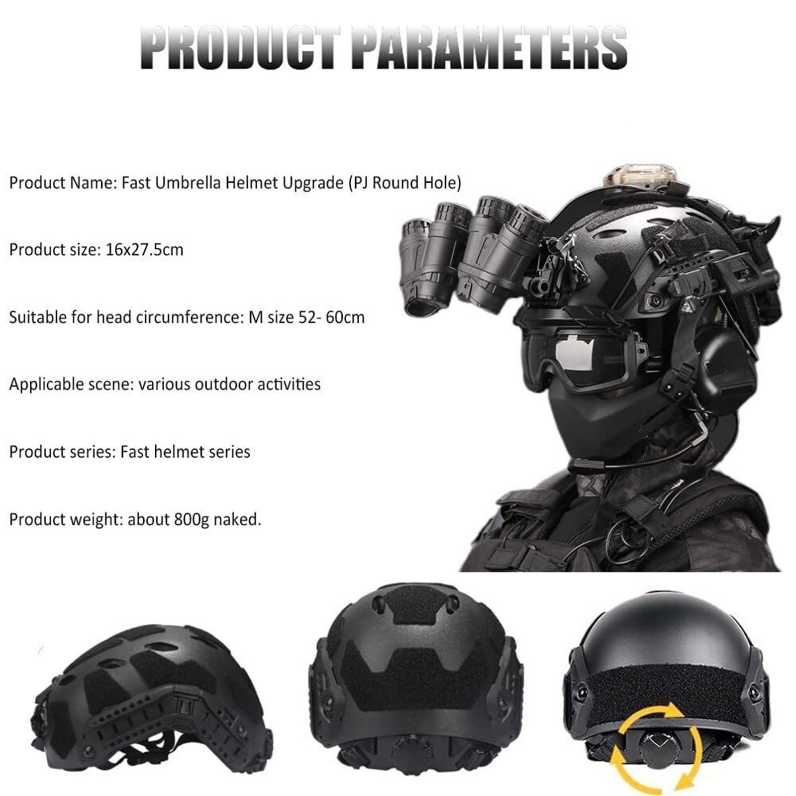 Airsoft Helmet Set with Noise  - огляд і ціна Outdoor Hunting Movies