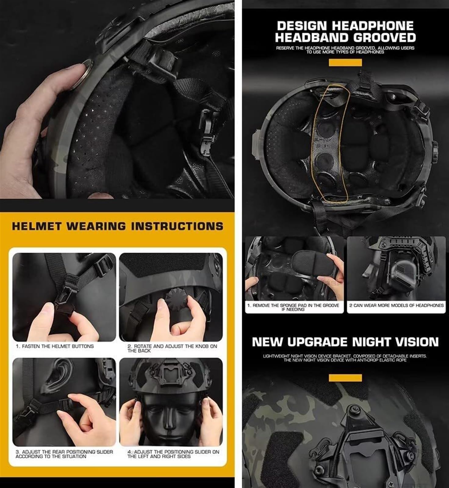 Airsoft Helmet Set with Noise  - огляд і ціна Outdoor Hunting Movies