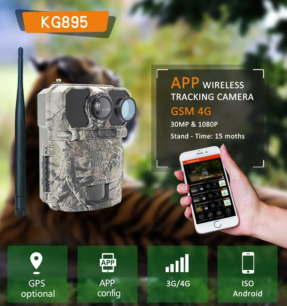 4G Hunting Trail Camera 30MP/1 - огляд і ціна Outdoor Hunting Camera Wireless
