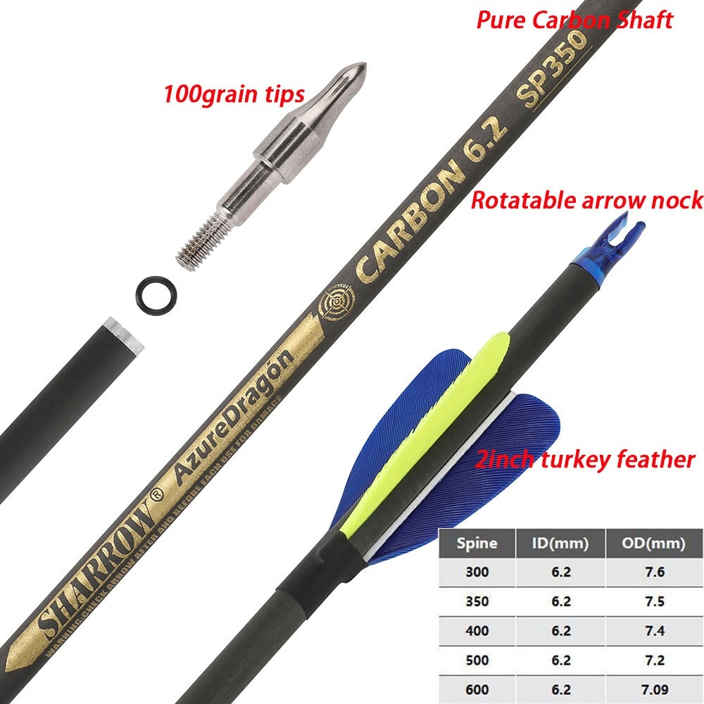Carbon Arrows 32 Inch Spine 50 - огляд і ціна Hunting Bow Compound